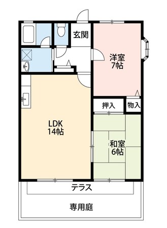 サンライズ住吉の物件間取画像